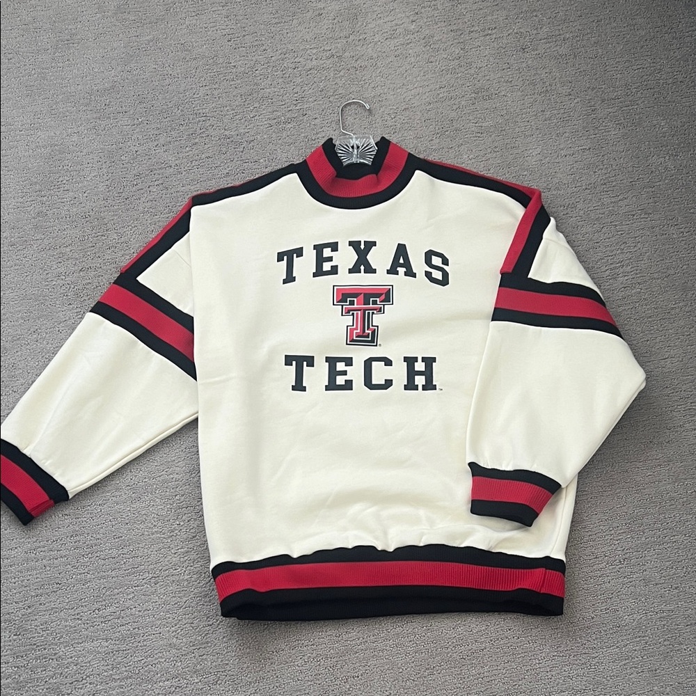 Texas Tech Women’s Cream and Red Sweater